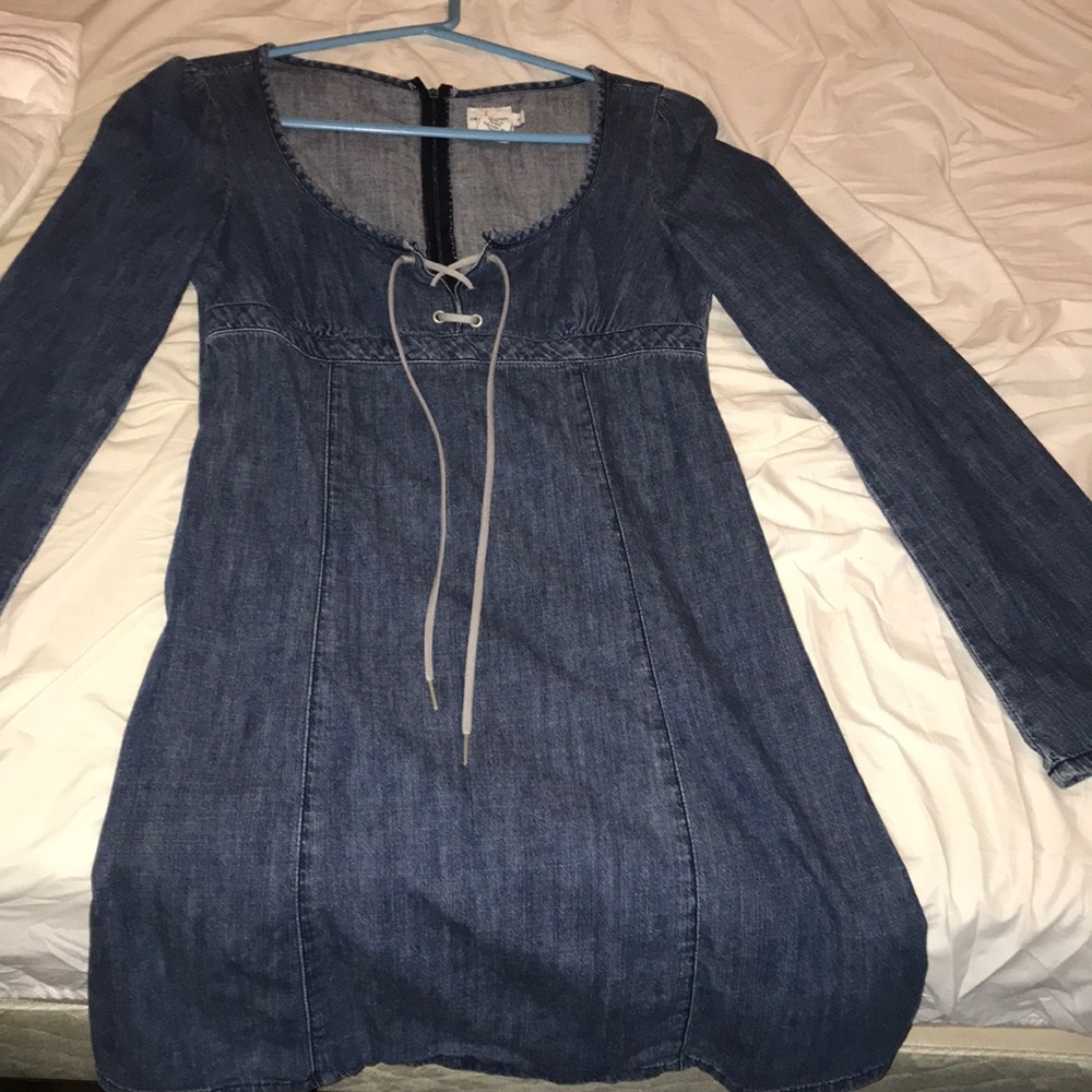 Calvin Klein Long Sleeved Jean Dress